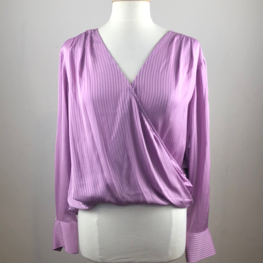 NWT!Worthington brand XXL lavender wrap top.
